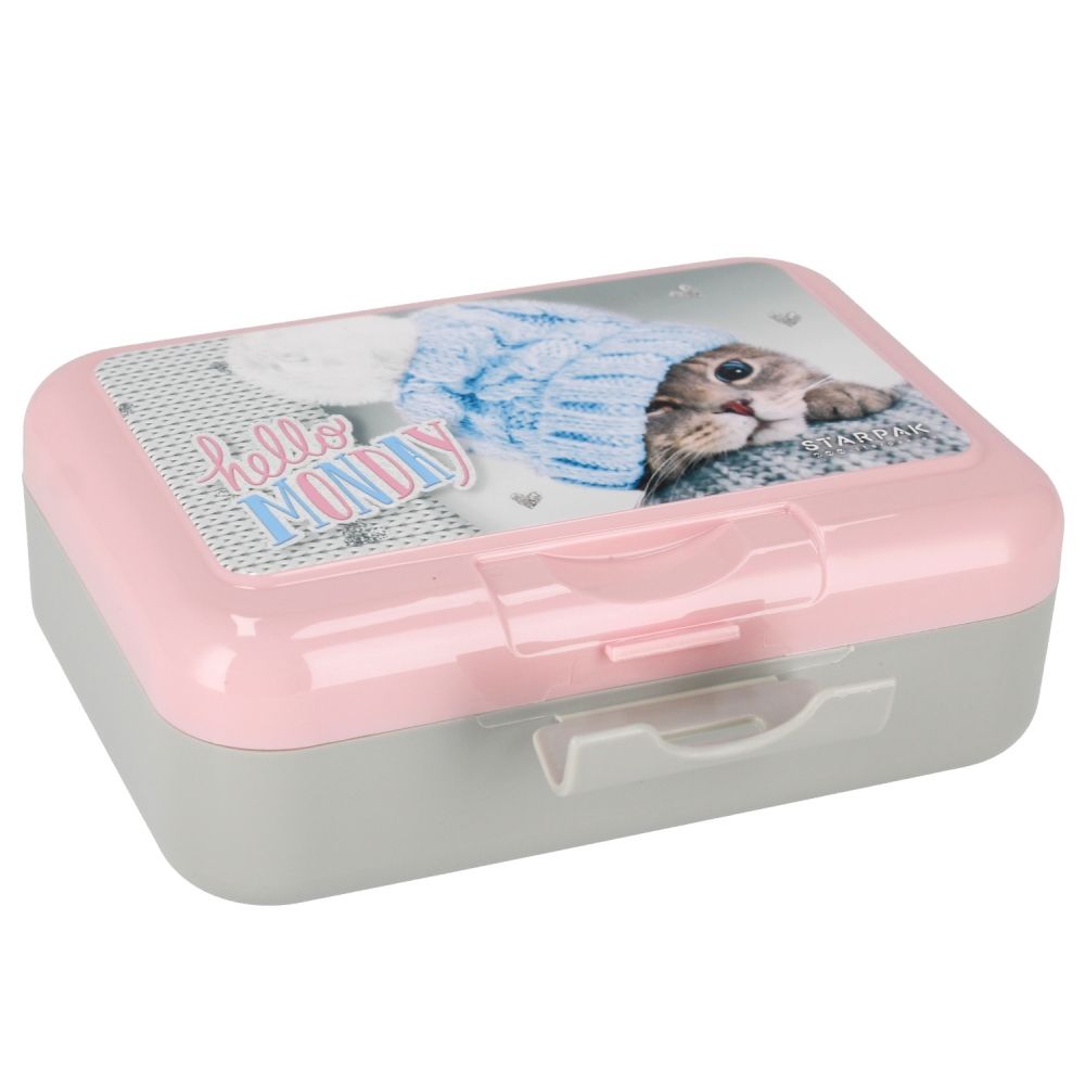 Комплект бутилка за вода 350 мл и кутия за обяд 16 x 12,5 см, Starpak, Cuties