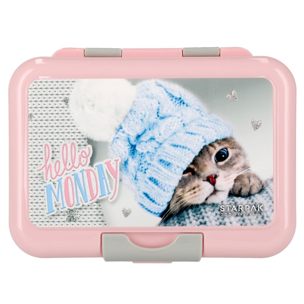 Комплект бутилка за вода 350 мл и кутия за обяд 16 x 12,5 см, Starpak, Cuties