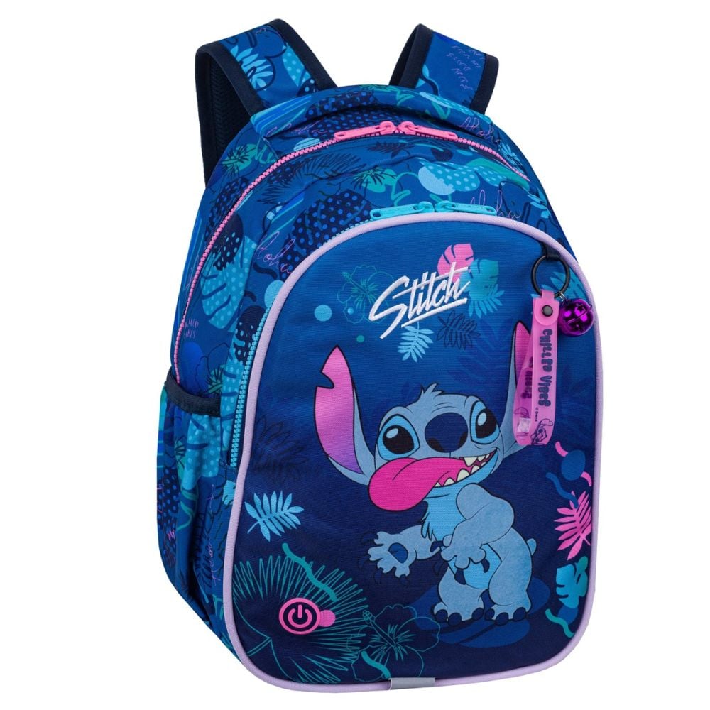Раница с 2 отделения и LED светлини, Coolpack, Disney Stitch
