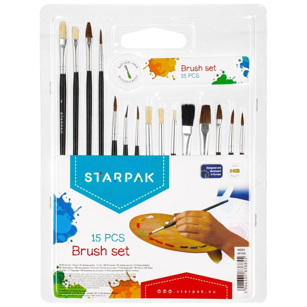 Комплект четки Starpak, 15 бр