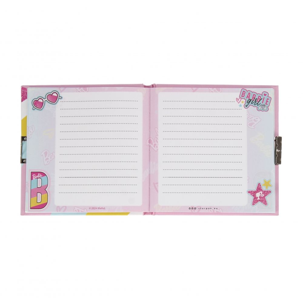 Дневник с ключалка, Starpak, Barbie, 13.5 x 13.5 см