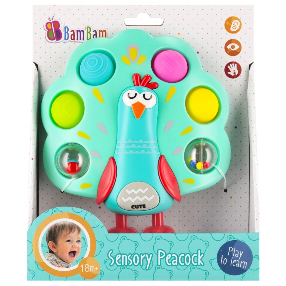 Сензорна играчка, BamBam, Паун