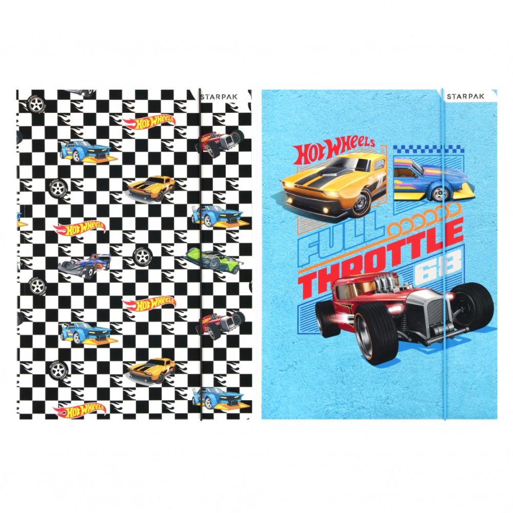 Папка А4 с ластик, Starpak, Hot Wheels