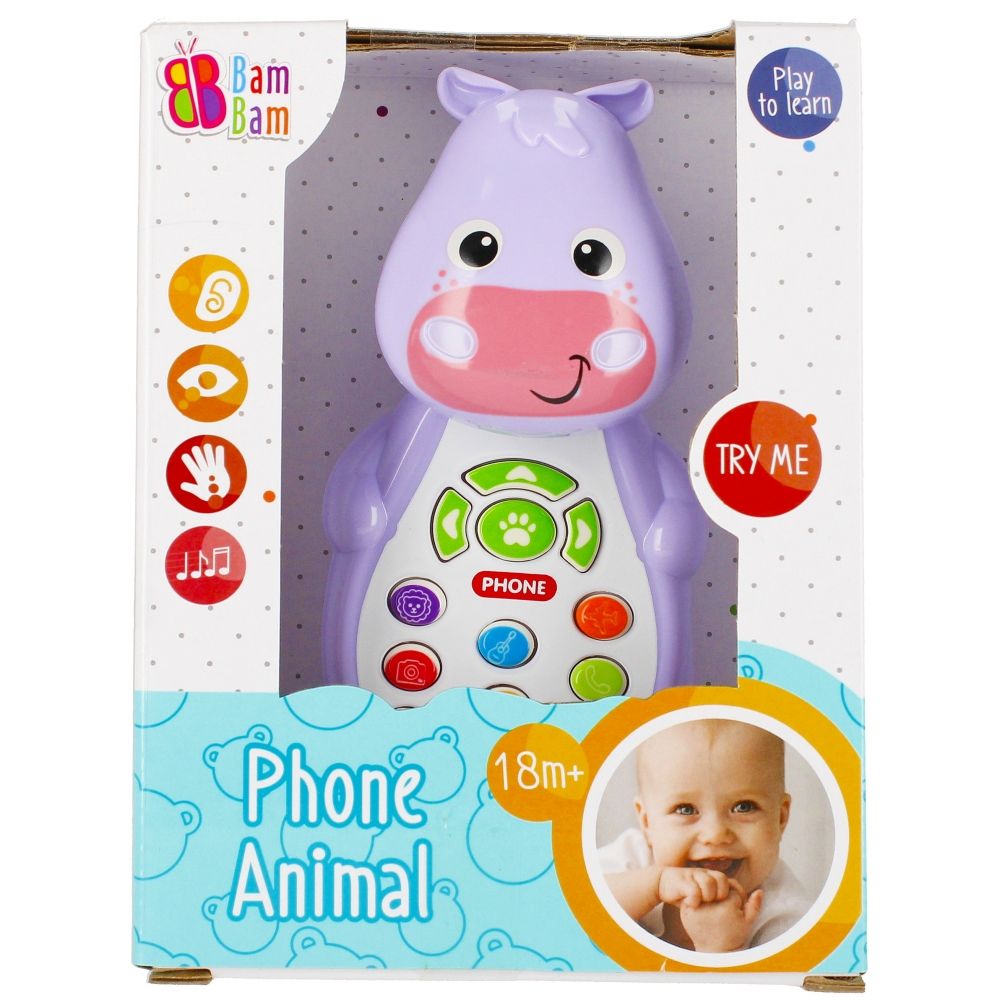 Интерактивна играчка, BamBam, Телефон, Хипопотам