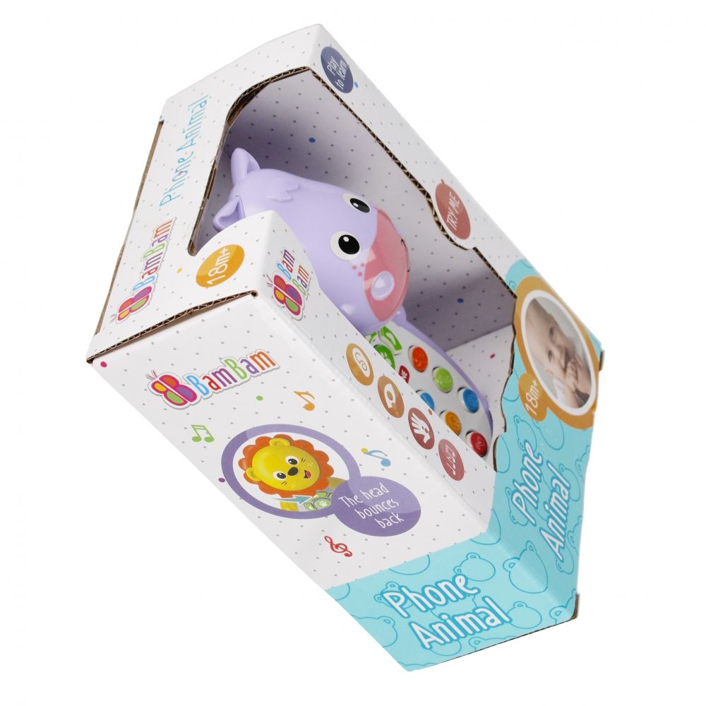 Интерактивна играчка, BamBam, Телефон, Хипопотам
