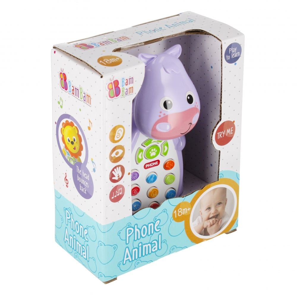 Интерактивна играчка, BamBam, Телефон, Хипопотам