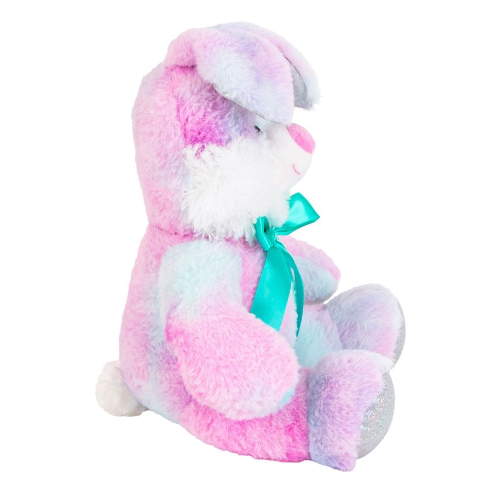 Плюшена играчка, Noriel, Многоцветно зайче 30 см