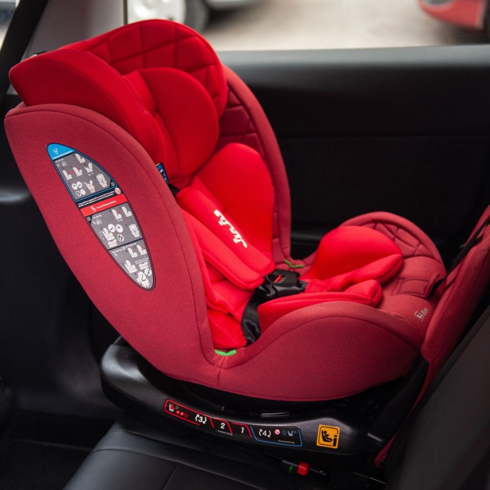Столче за кола с isofix, Juju, Total 360 I-Size, Червено