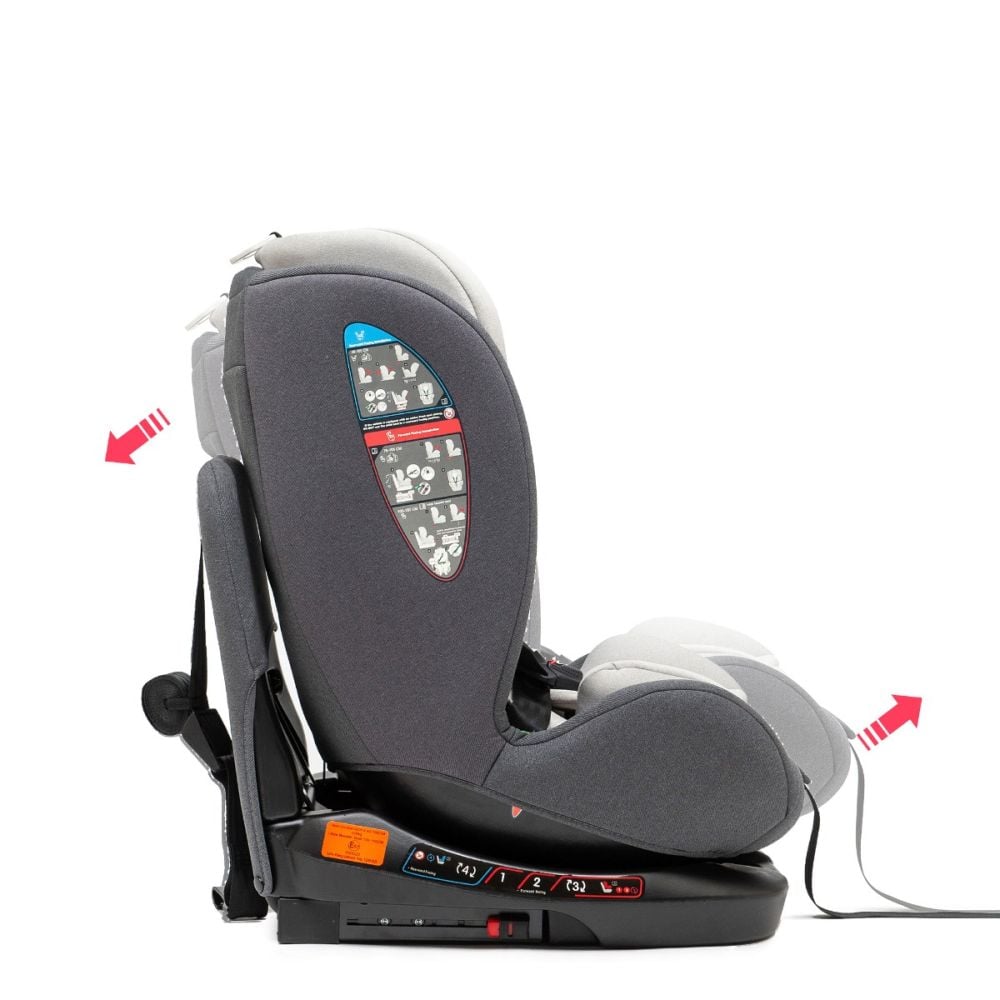 Столче за кола с isofix, Juju, Total 360 I-Size, Сиво