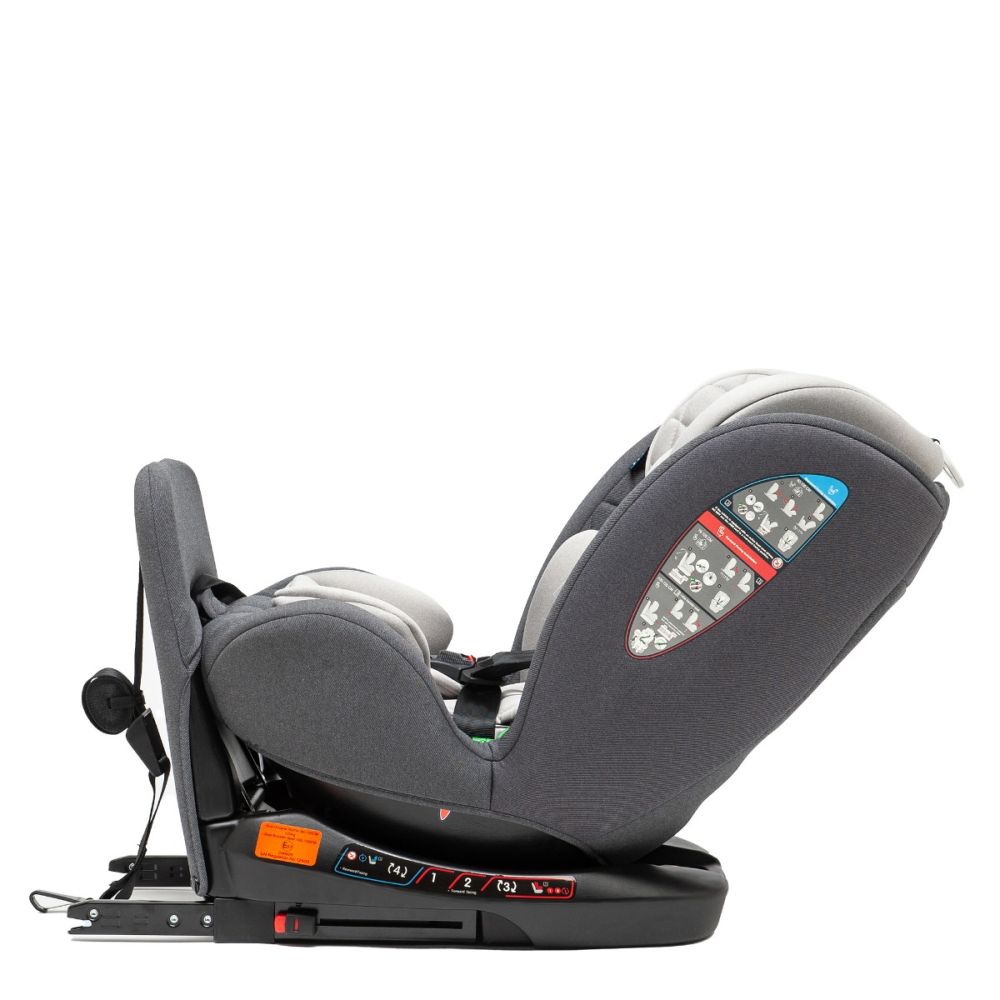 Столче за кола с isofix, Juju, Total 360 I-Size, Сиво