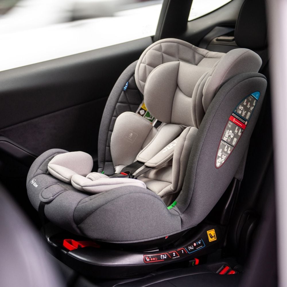 Столче за кола с isofix, Juju, Total 360 I-Size, Сиво