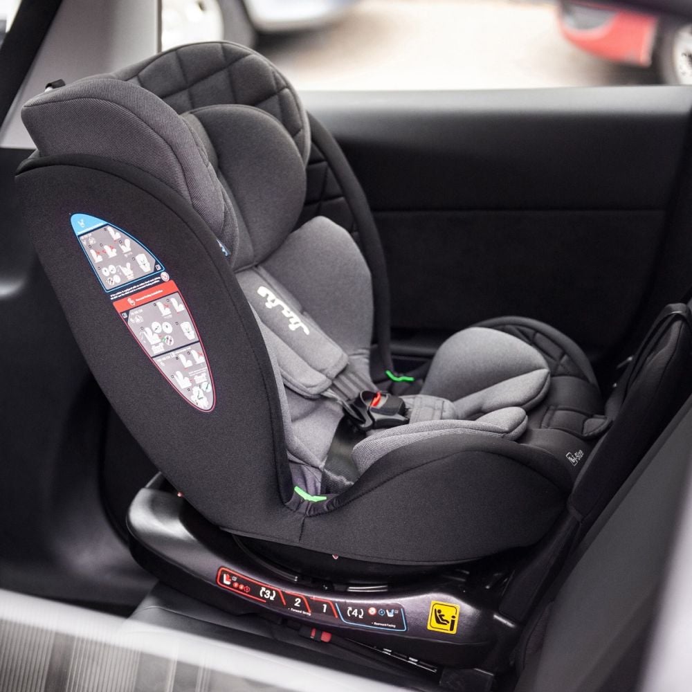 Столче за кола с isofix, Juju, Total 360 I-Size, Черно