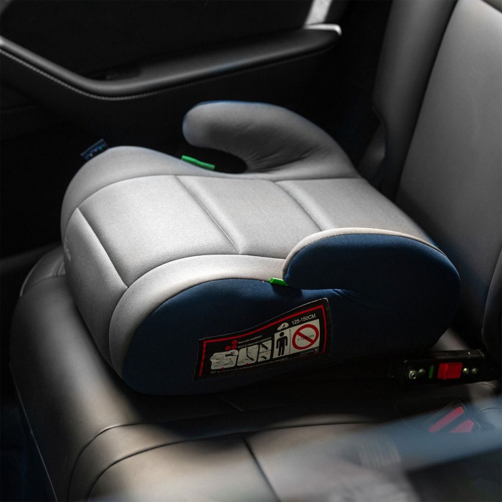Седалка за автомобил, Juju Jazzy Booster I-Size Isofix, Сиво-синя