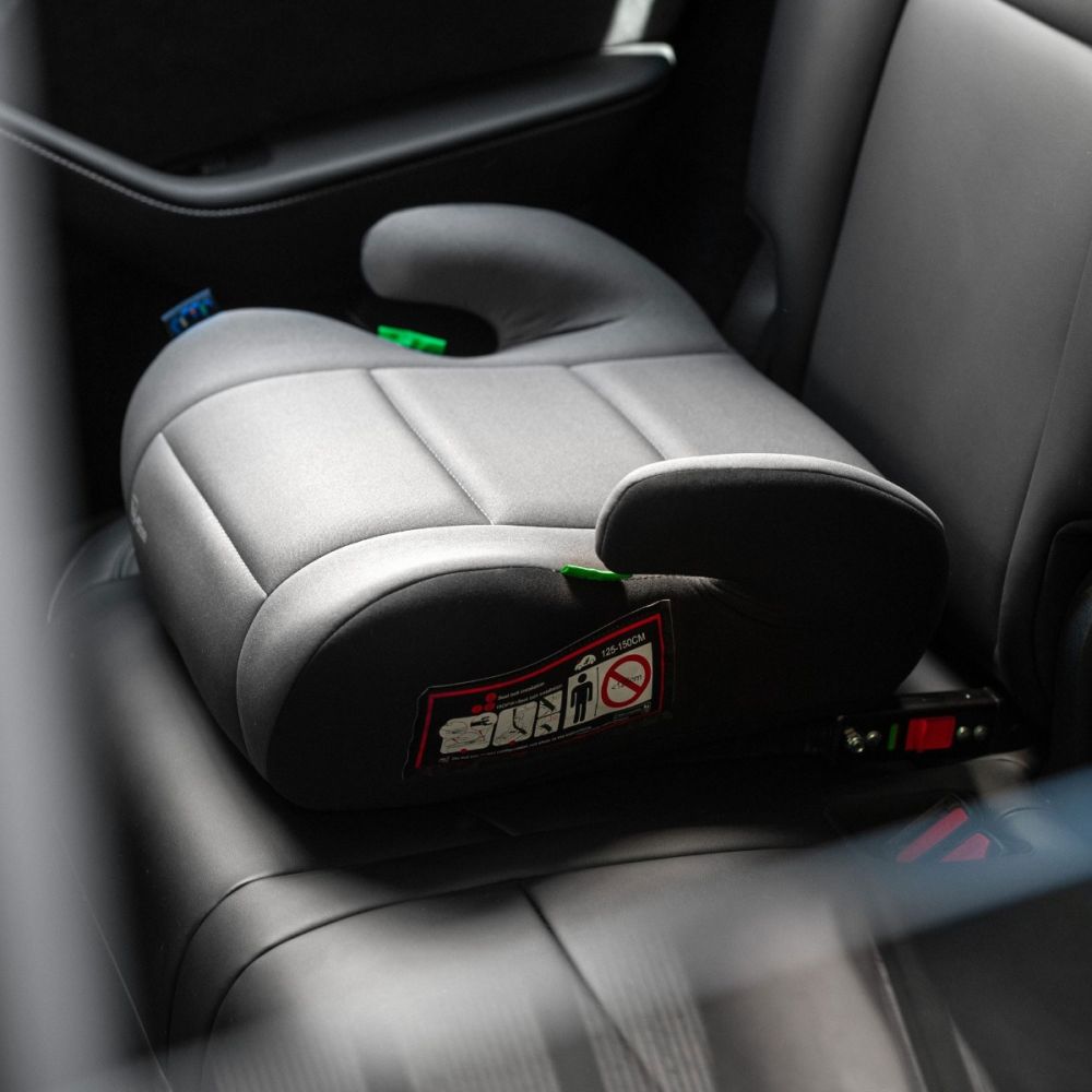 Седалка за автомобил, Juju Jazzy Booster I-Size Isofix, Черно-сива