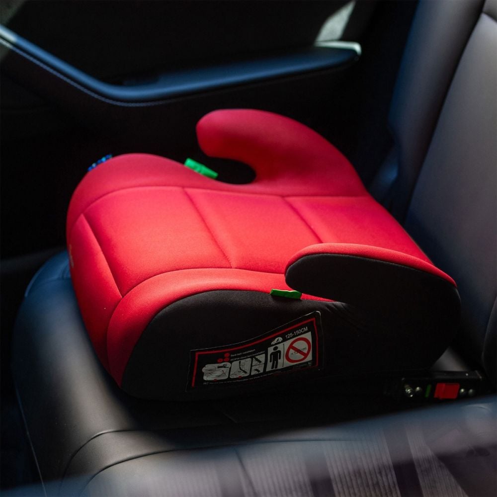 Седалка за автомобил, Juju Jazzy Booster I-Size Isofix, Черно-червена