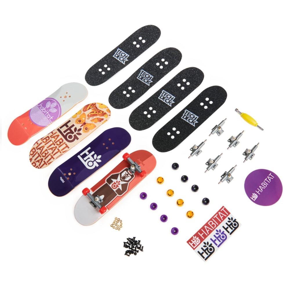 Комплект мини скейтборд Tech Deck, 4 бр, Habitat, 20140761