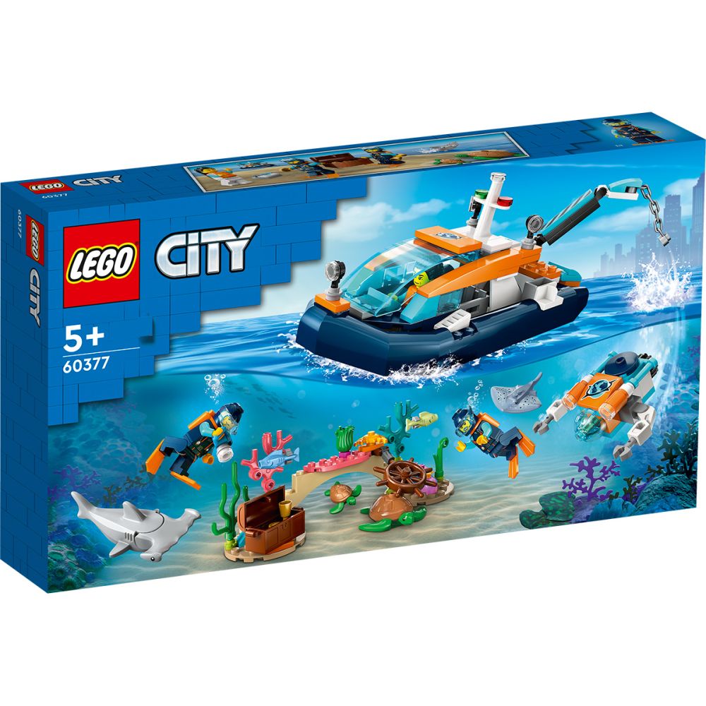 LEGO® City - Изследователска лодка за гмуркане (60377)