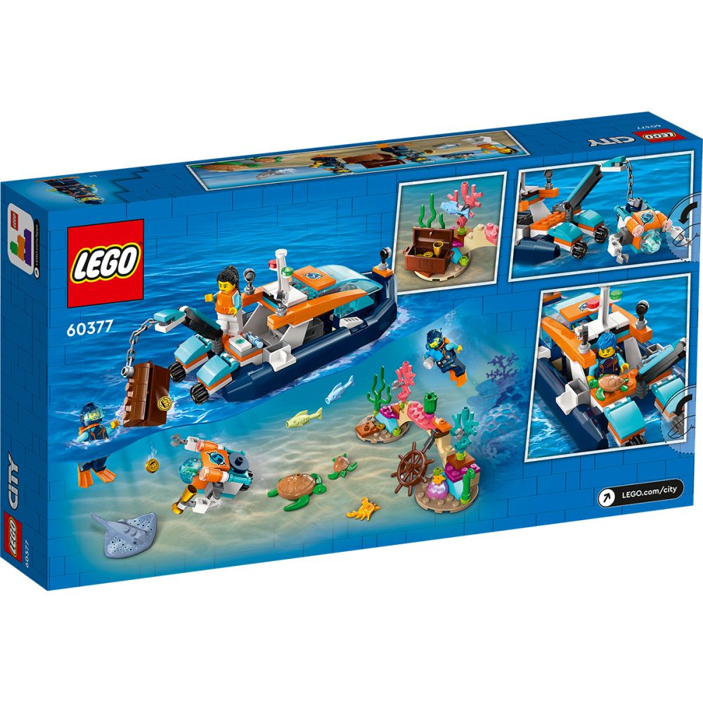 LEGO® City - Изследователска лодка за гмуркане (60377)