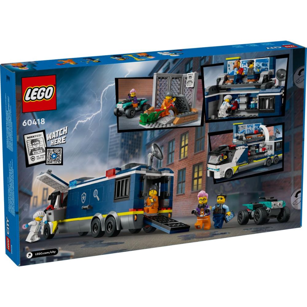LEGO® City - Камион с мобилна полицейска лаборатория (60418)