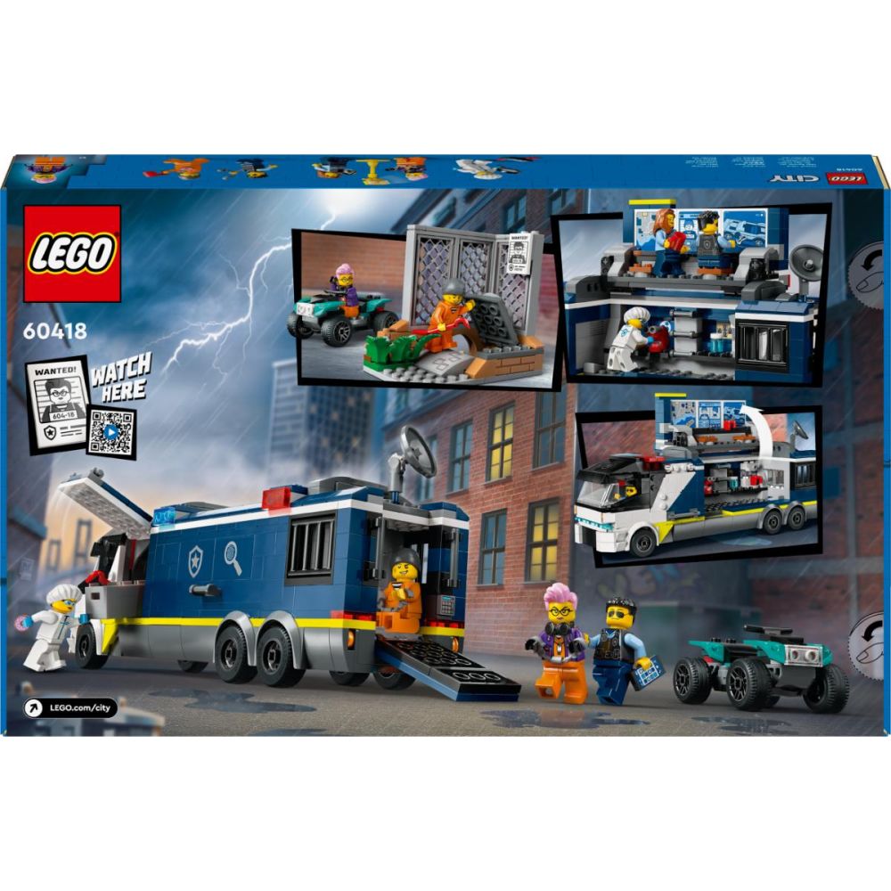 LEGO® City - Камион с мобилна полицейска лаборатория (60418)