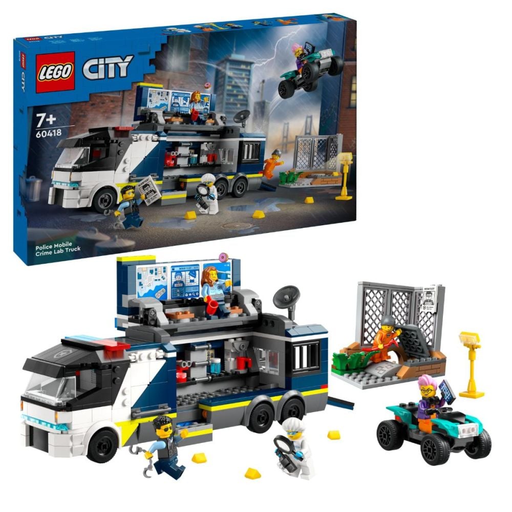 LEGO® City - Камион с мобилна полицейска лаборатория (60418)