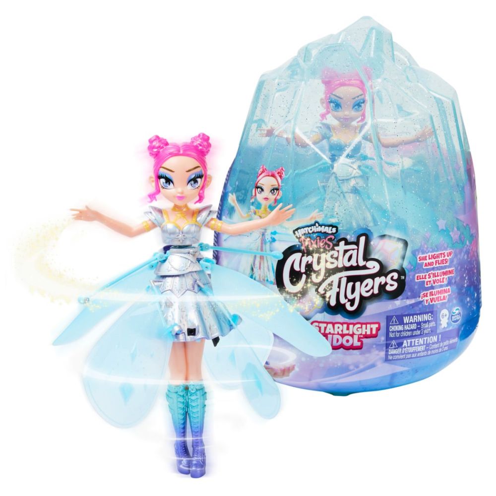 Фигурка Hatchimals Pixies Crystal Flyers, Летящата фея, Синя