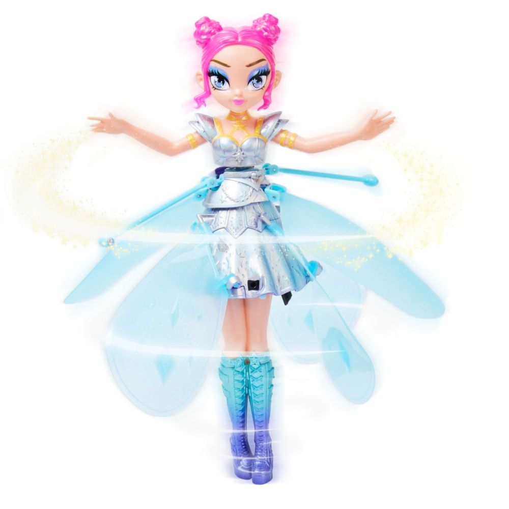 Фигурка Hatchimals Pixies Crystal Flyers, Летящата фея, Синя