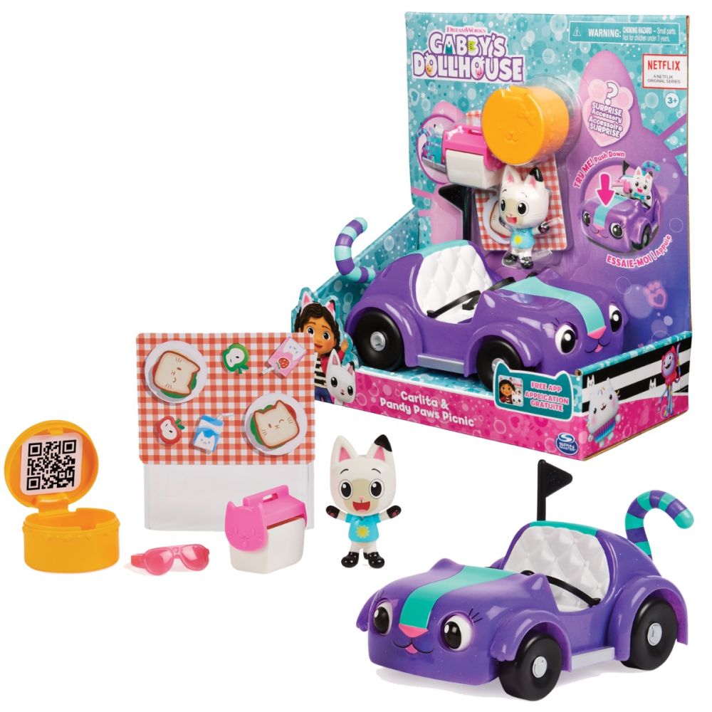 Комплект за игра, Carlita и Pandy Paw, Gabby's Dollhouse, Пикник