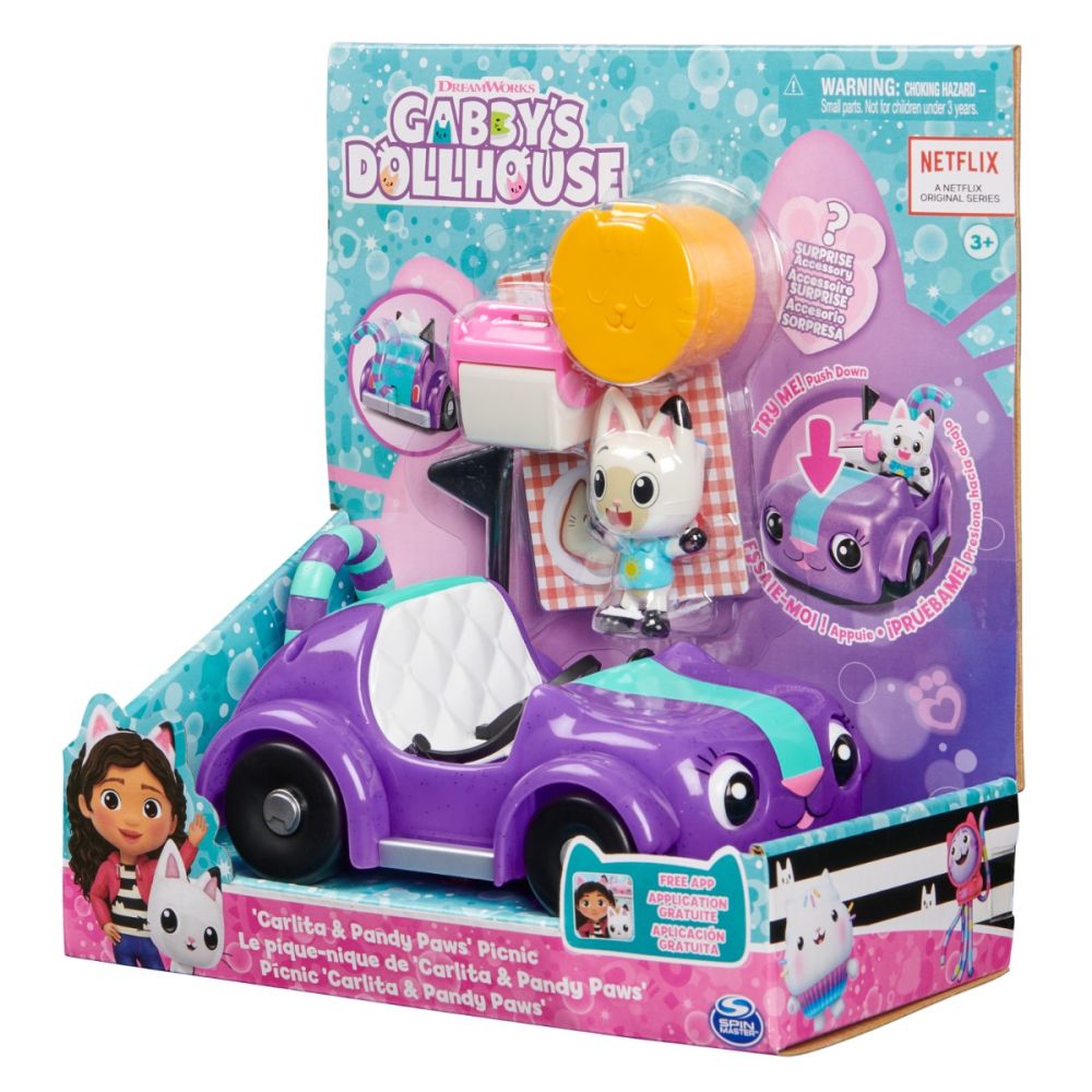 Комплект за игра, Carlita и Pandy Paw, Gabby's Dollhouse, Пикник