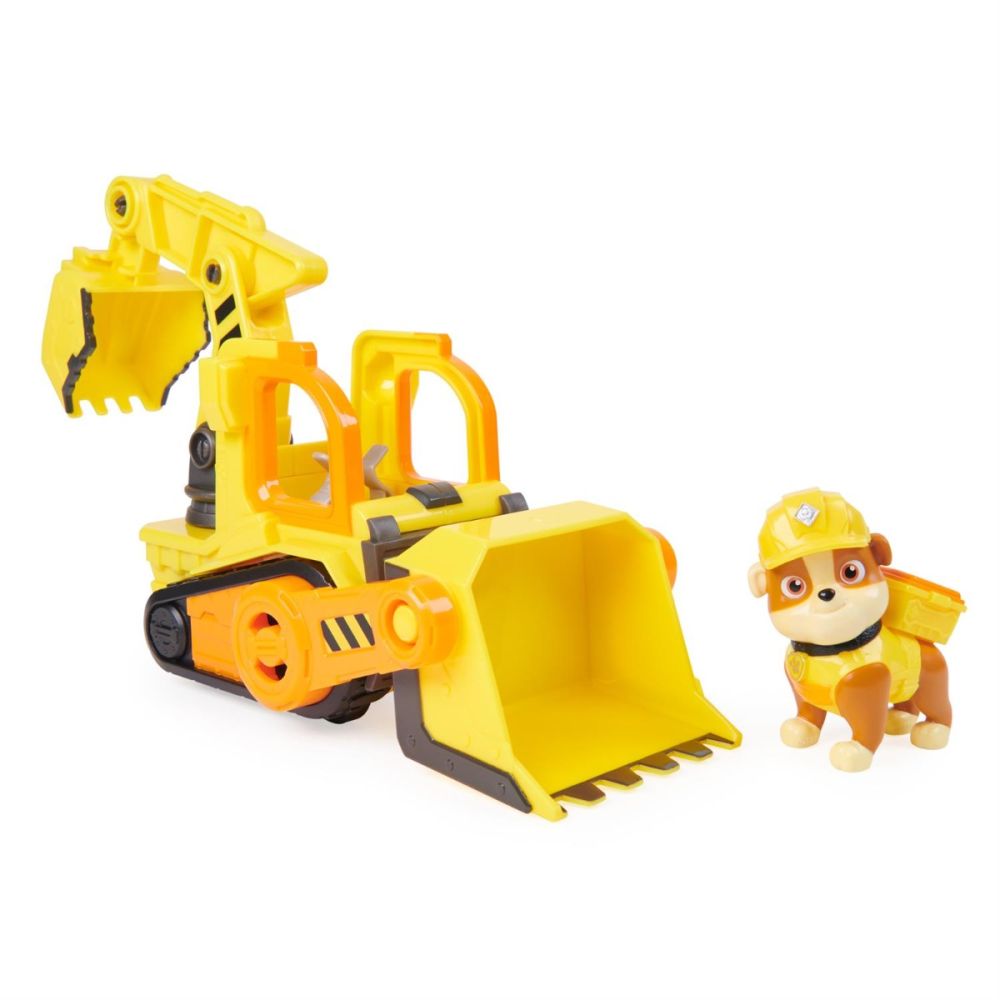 Комплект строително превозно средство и фигурка, Rubble & Crew, Ръбъл и Булдозер, 20141511