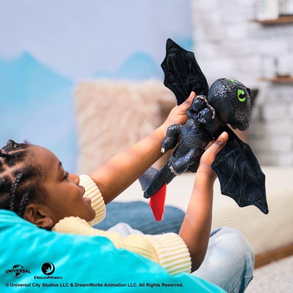 Плюшена играчка, DreamWorks Dragons, Hug and Glide Toothless, 30 см, 6072913