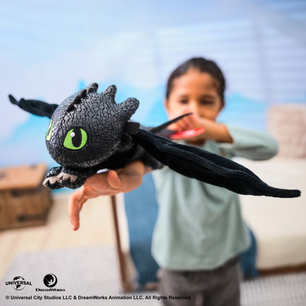 Плюшена играчка, DreamWorks Dragons, Hug and Glide Toothless, 30 см, 6072913