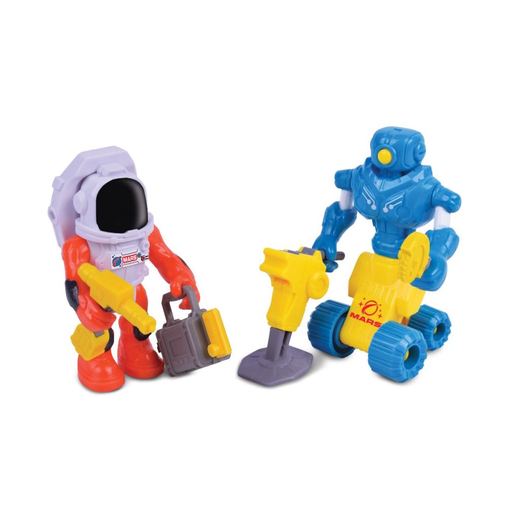Комплект от 2 фигурки с аксесоари, Mars Mission, Mars Astronaut and Robot