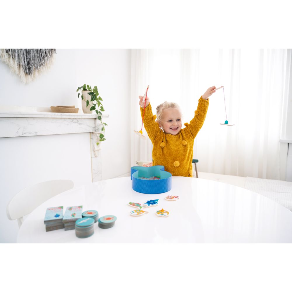 Интерактивна игра 3 в 1 Scratch (Риболов, Домино, Игра Памет)