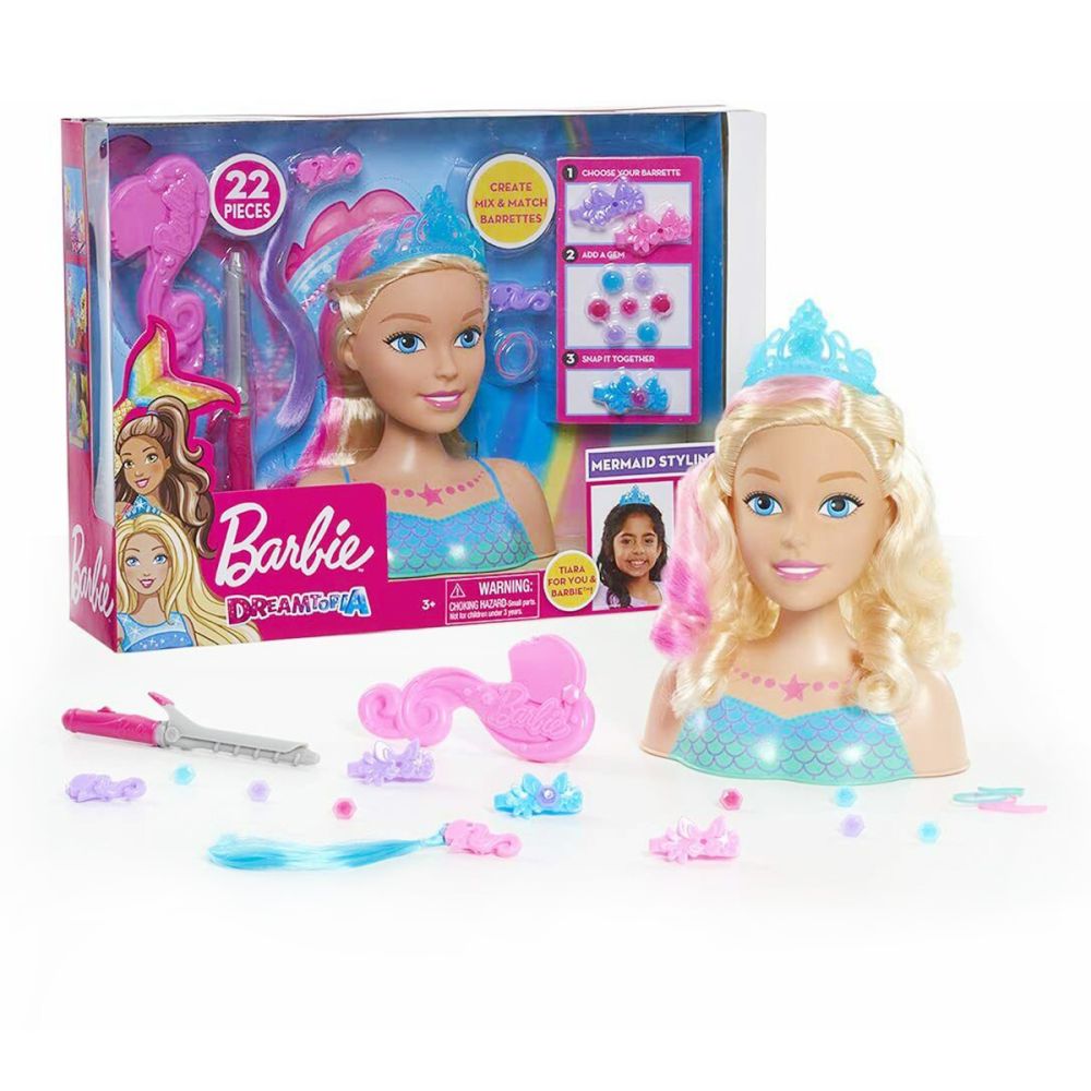 Кукла Barbie Styling Head Dreamtopia - Манекен за прически с включени аксесоари