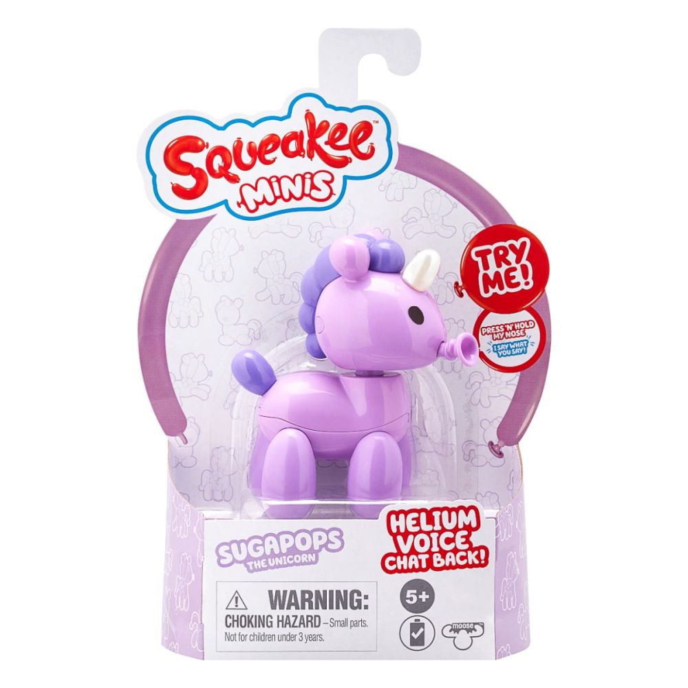 Интерактивна играчка Squeakee Minis, Sugapops Unicorn, 12317