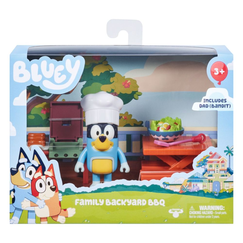 Комплект за игра Bluey, с фигурки, Градина