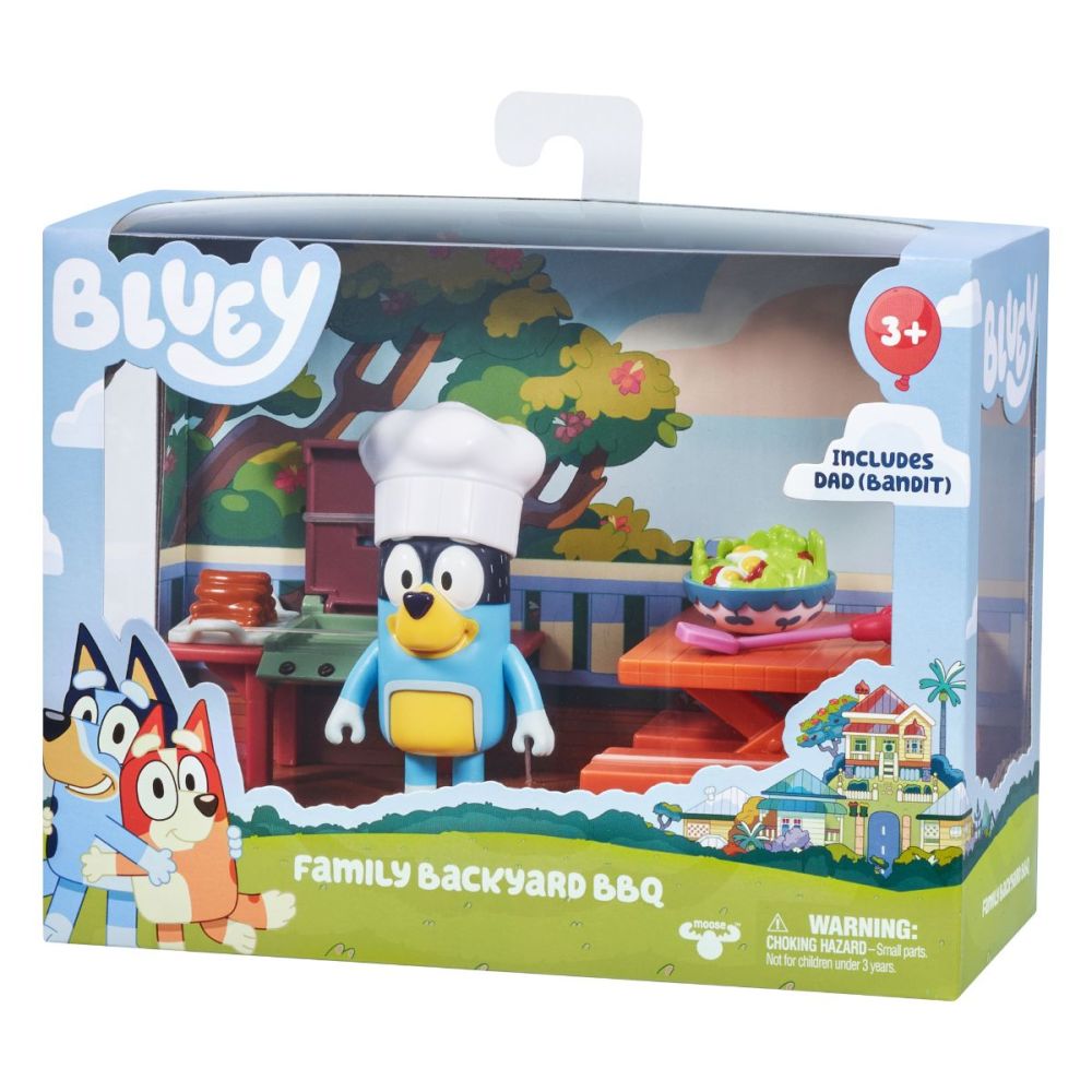 Комплект за игра Bluey, с фигурки, Градина