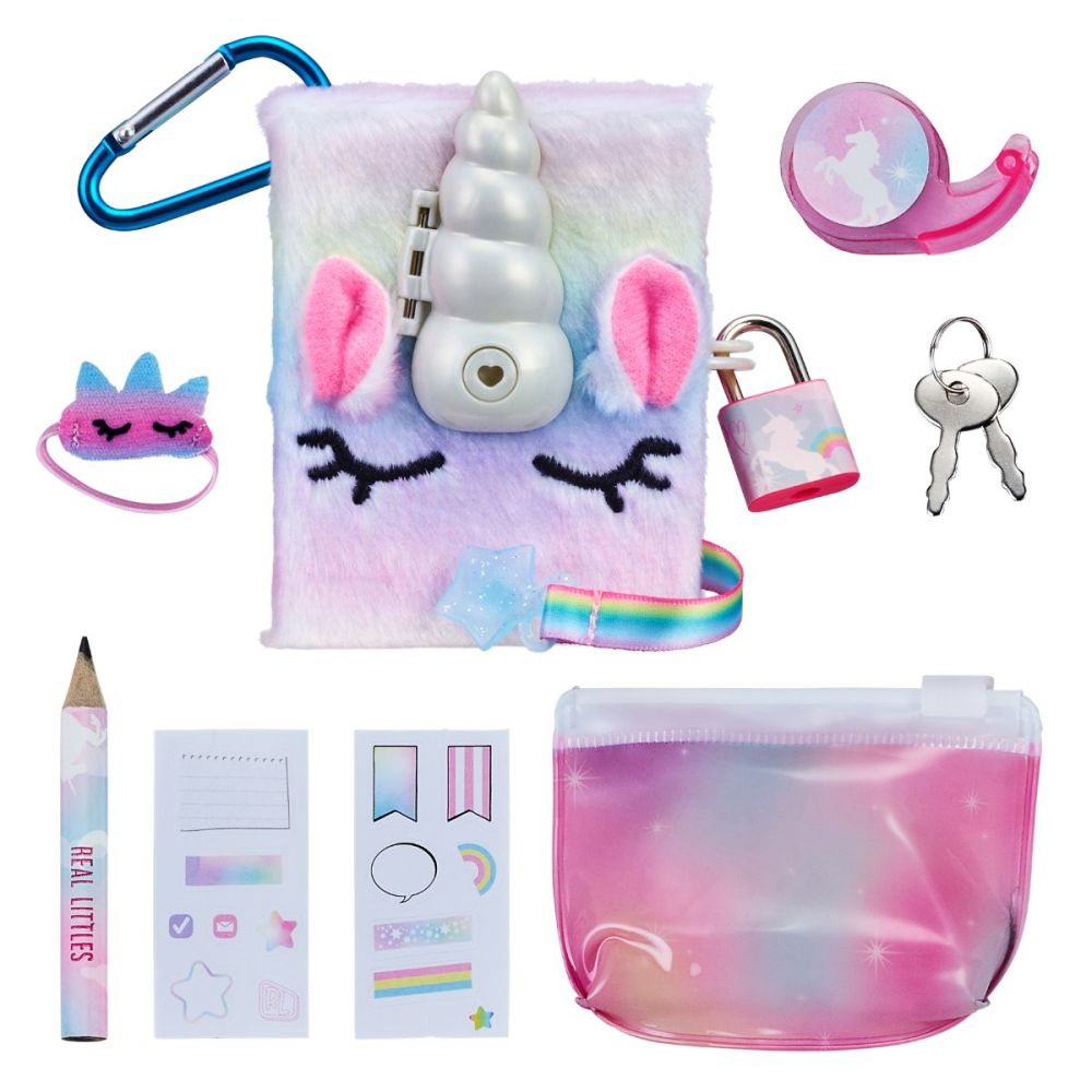 Мини комплект дневници с аксесоари, Real Littles, S4, Еднорог