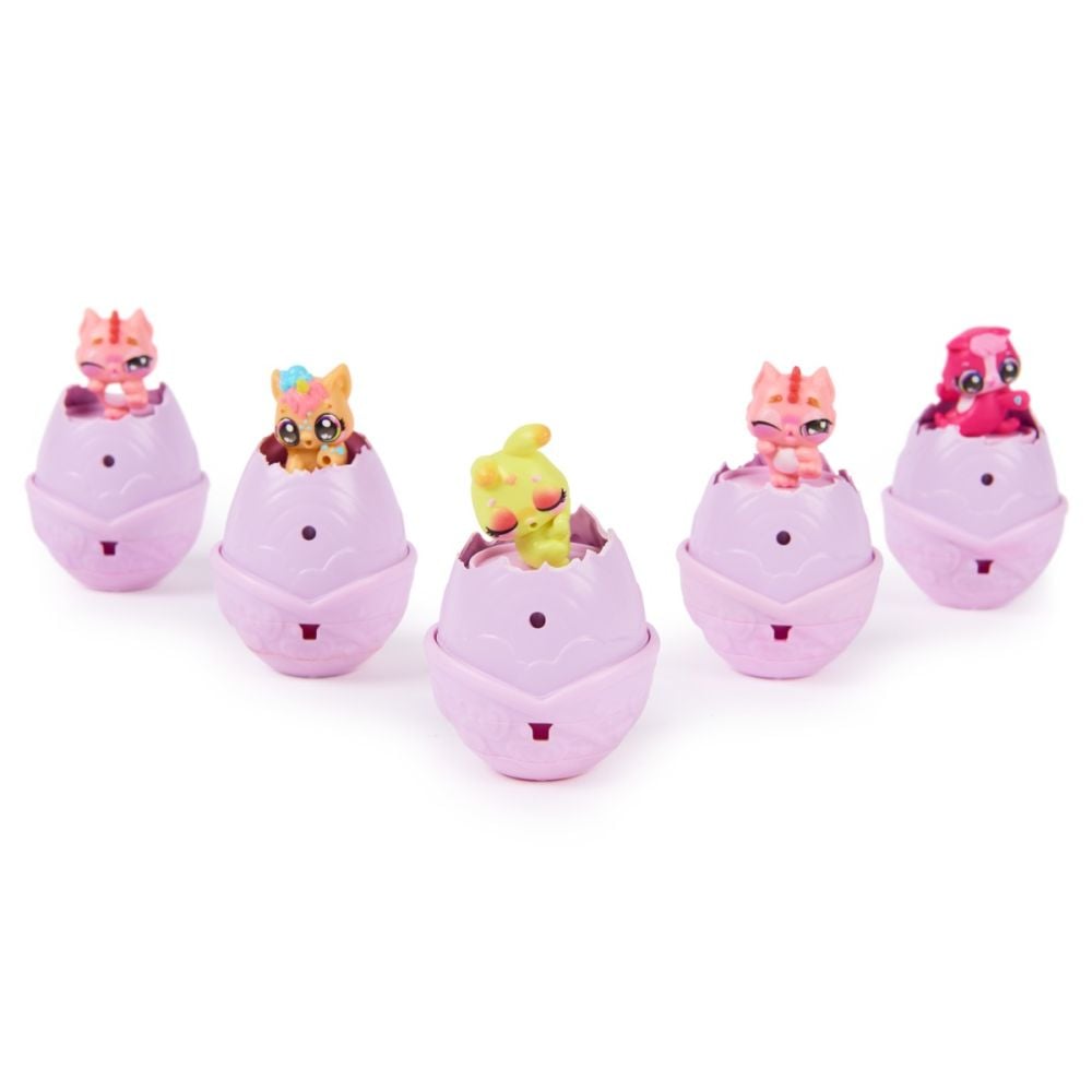 Комплект 5 фигурки изненада в кофраж, Hatchimals, Rainbow Splash, 6069777
