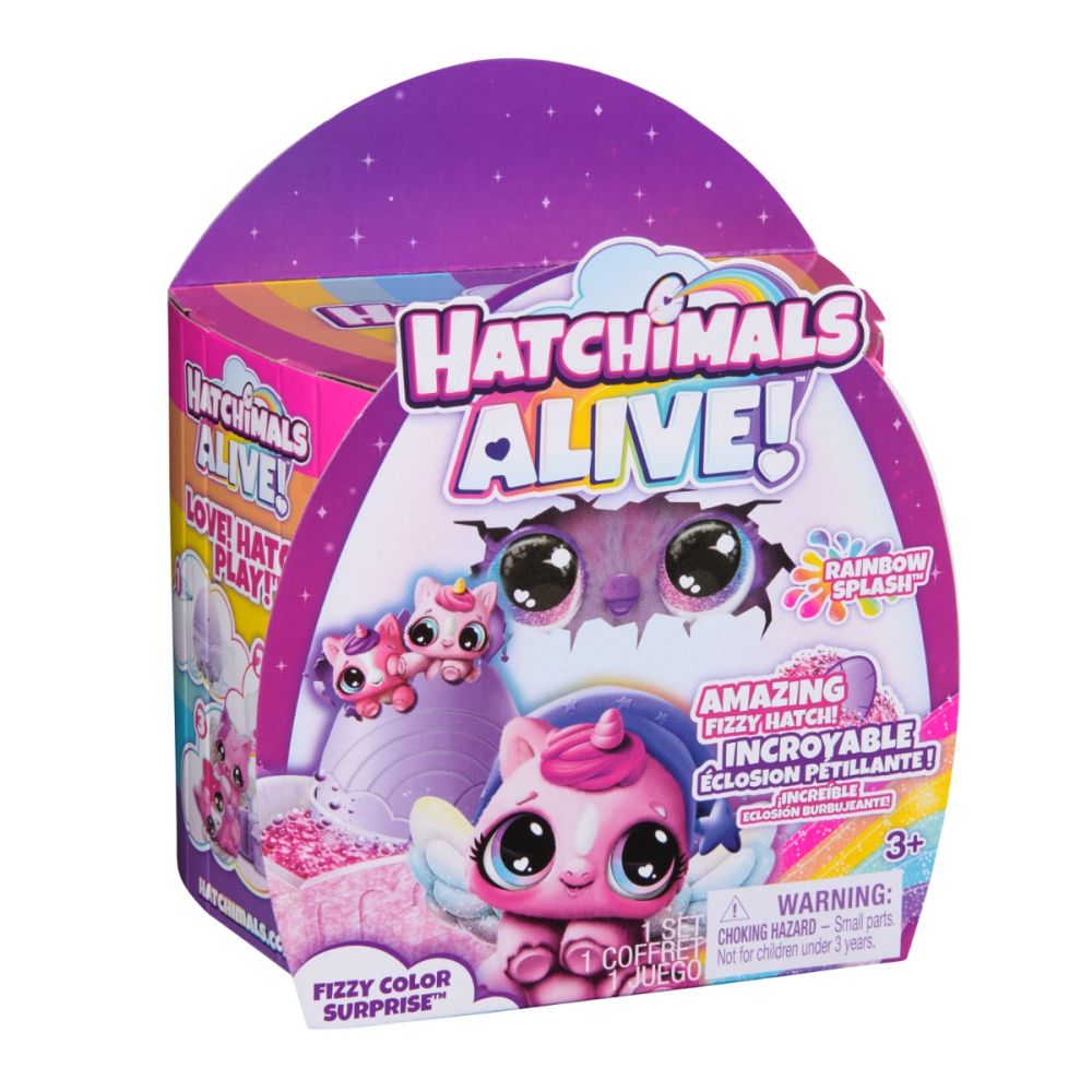 Комплект фигурки изненада в яйце, Hatchimals, Fizzy Color Surprise, 6069778
