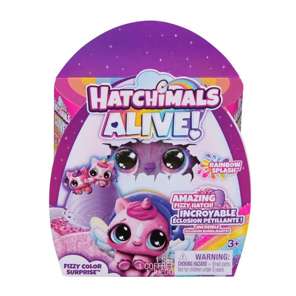 Комплект фигурки изненада в яйце, Hatchimals, Fizzy Color Surprise, 6069778
