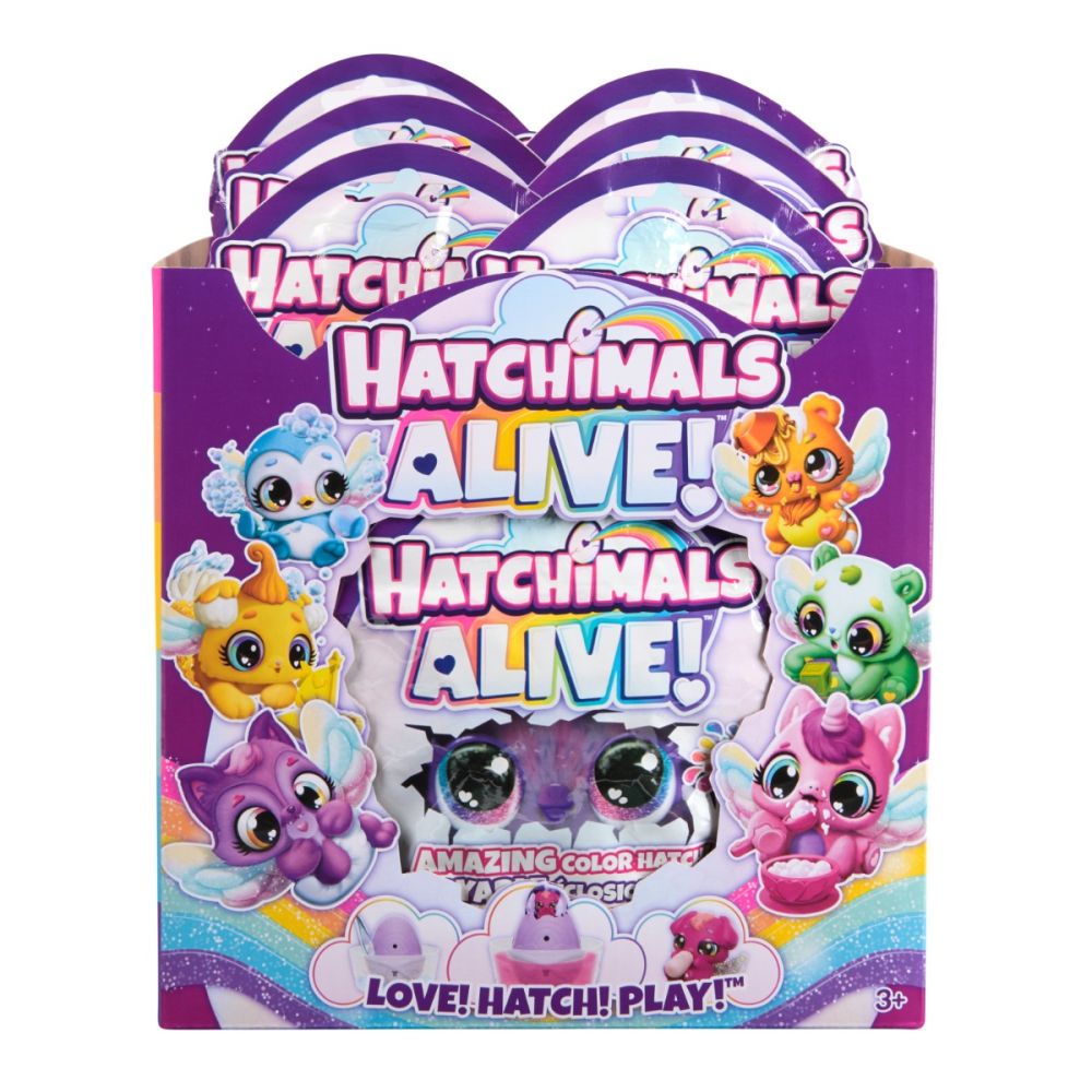 Фигурка изненада в яйце, Hatchimals Alive, Rainbow Splash, 6069900