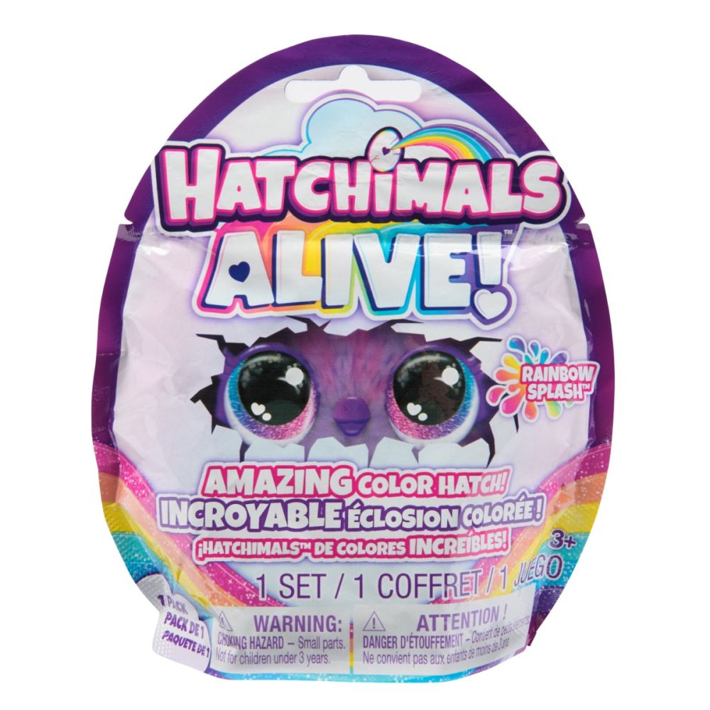 Фигурка изненада в яйце, Hatchimals Alive, Rainbow Splash, 6069900