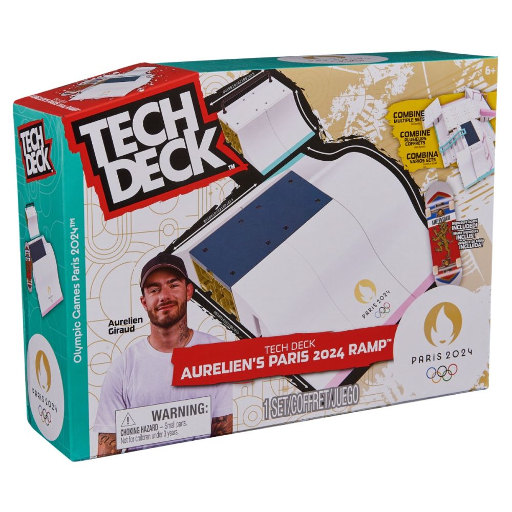 Комплект за игра, Tech Deck, Olympic Park Paris 2024, Aurelien Giraud, 20147131