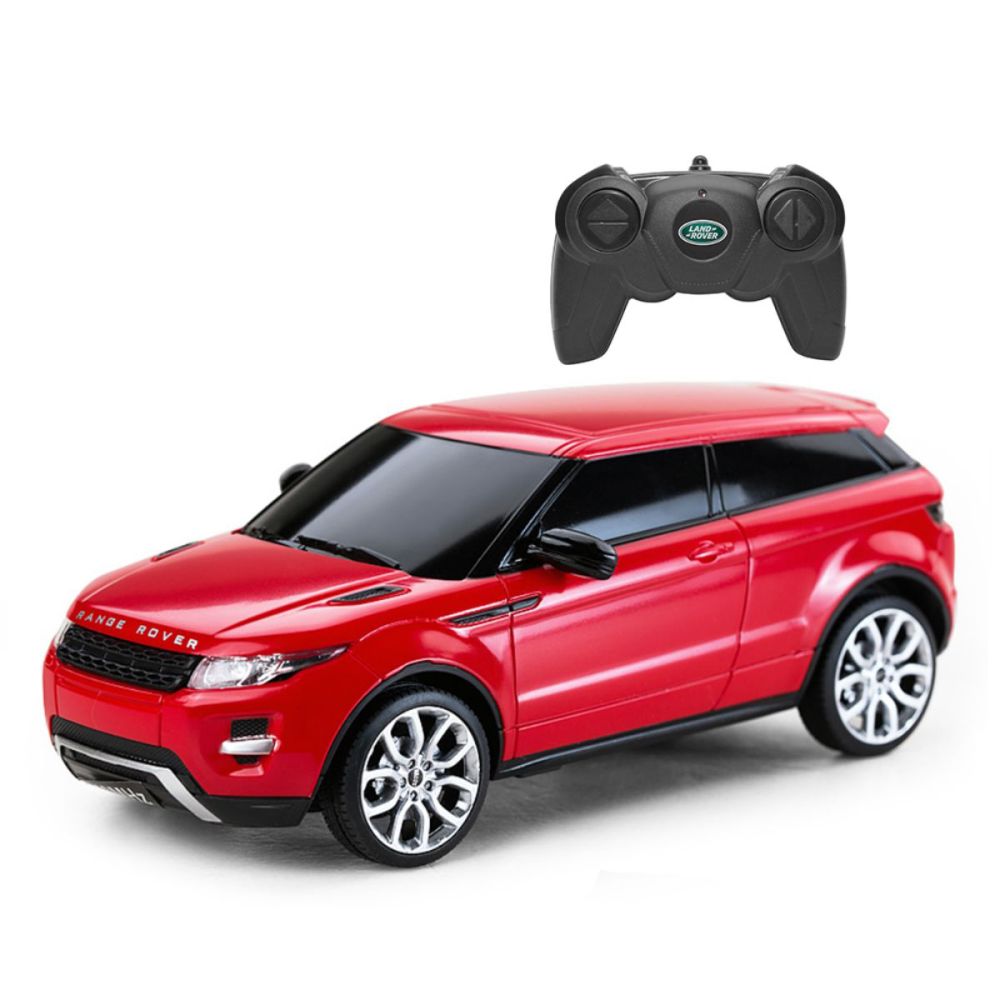 Количка с дистанционно Rastar, Range Rover Evoque, червена, 1:24
