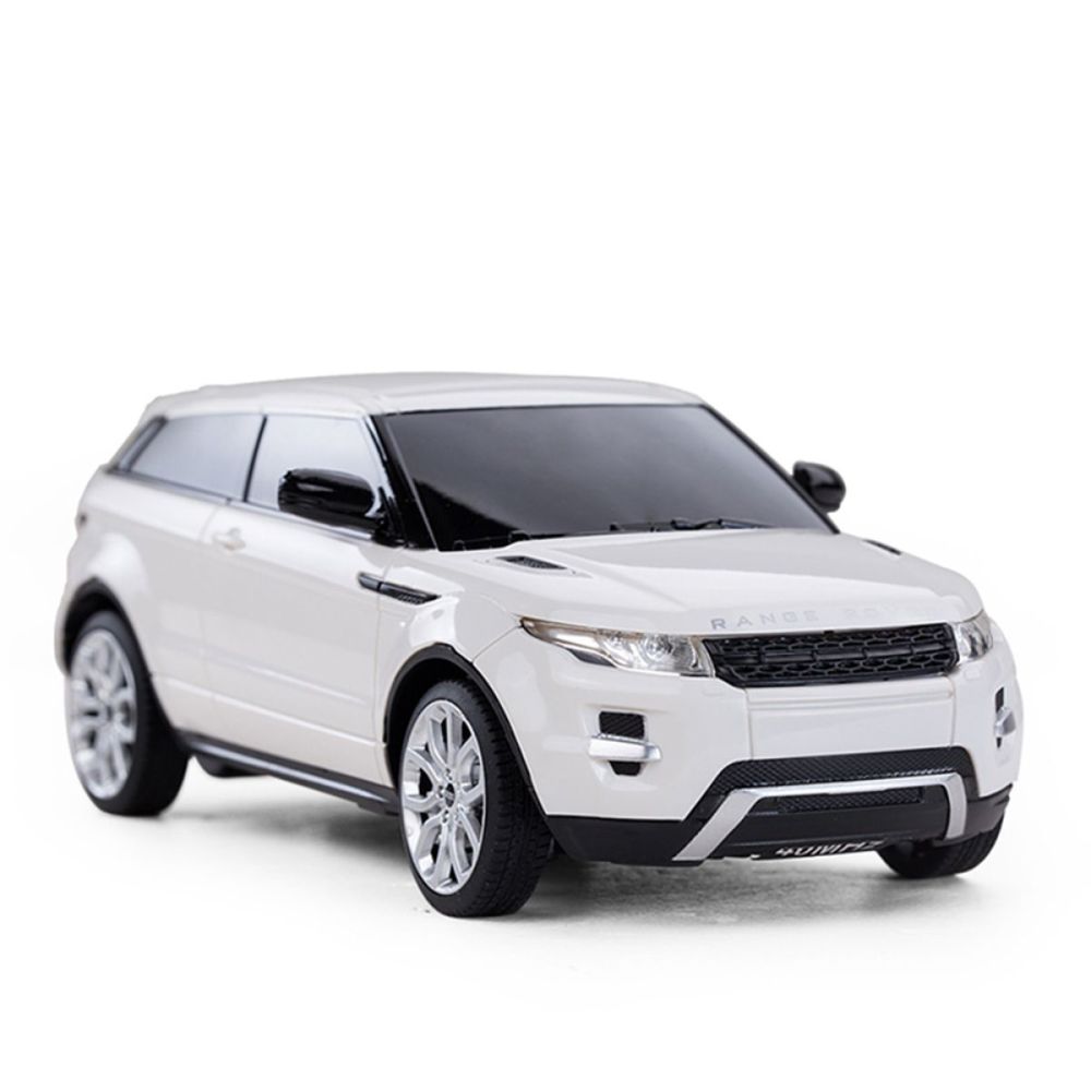 Количка с дистанционно Rastar, Range Rover Evoque, бяла, 1:24