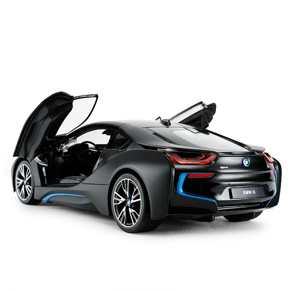 Кола с дистанционно управление, Rastar, BMW i8, 1:14, Черен