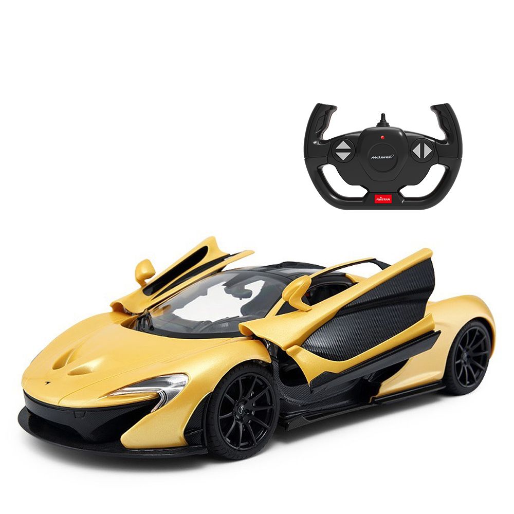 Кола с дистанционно управление, Rastar, McLaren P1, 1:14, Жълт