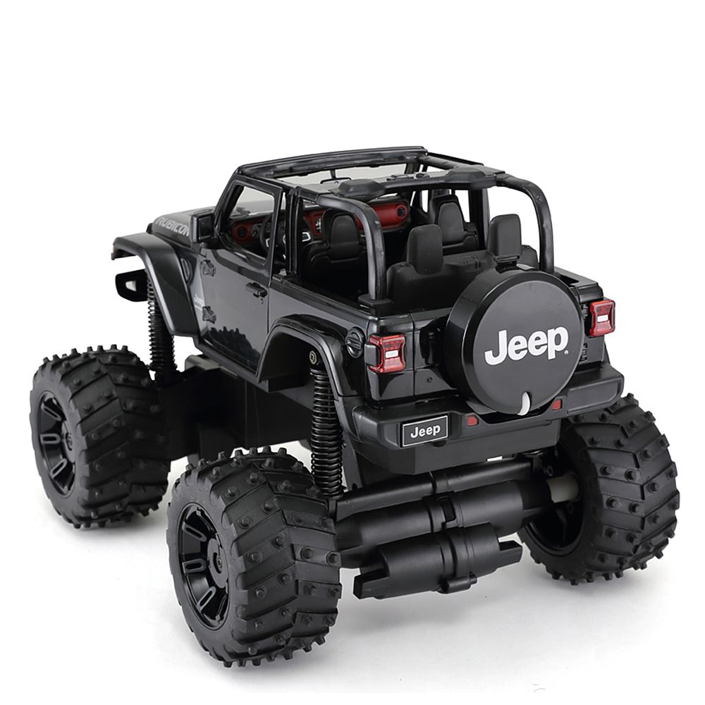 Кола с дистанционно управление, Rastar, Jeep Wrangler, 1:14, Черен